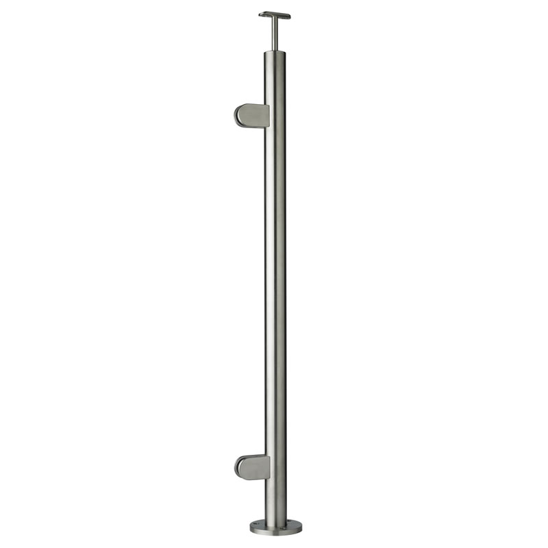 Top Mounted End Post for Glass 48.3mm o/d (316) - EasyFix Balustrades